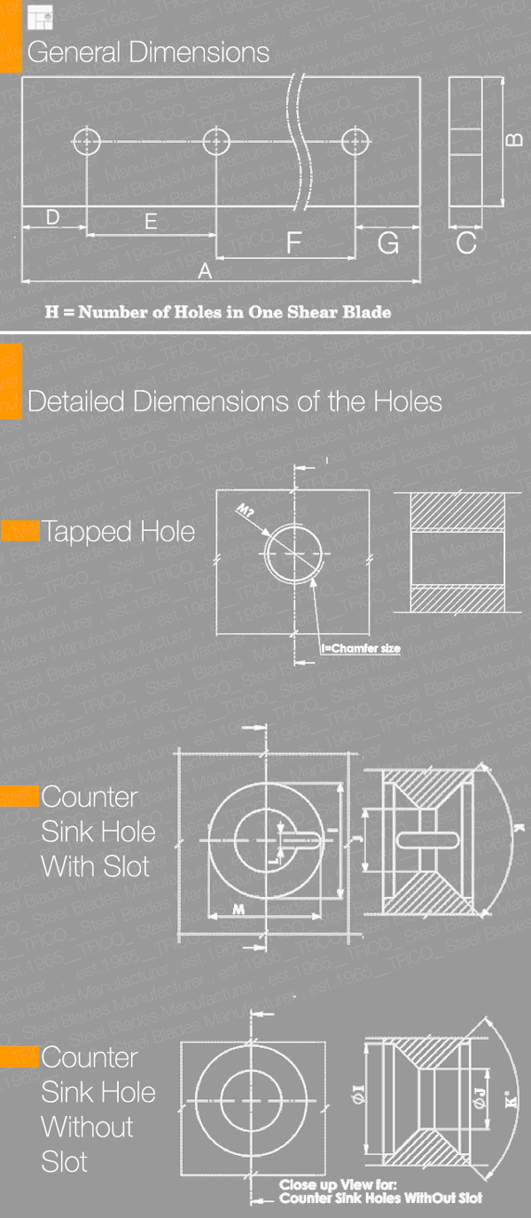 Ножевое лезвие TFICO для гильотин — прецизионный режущий инструмент из легированной стали