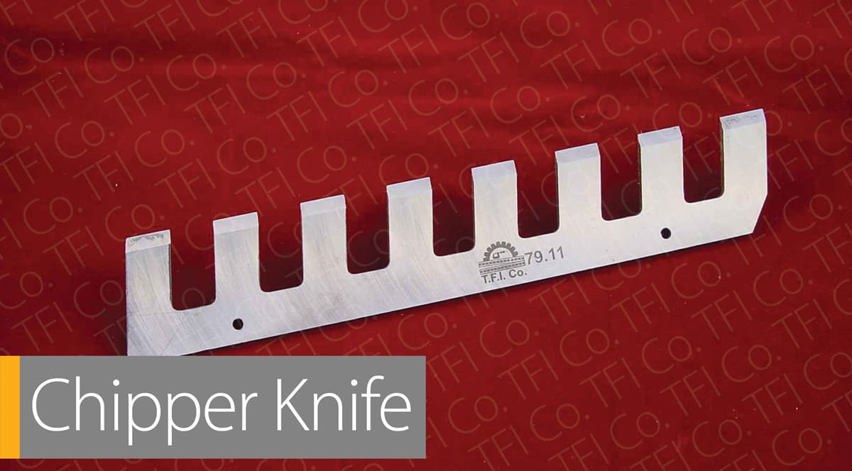 Нож чиппера TFICO для измельчения древесины — прецизионная легированная сталь