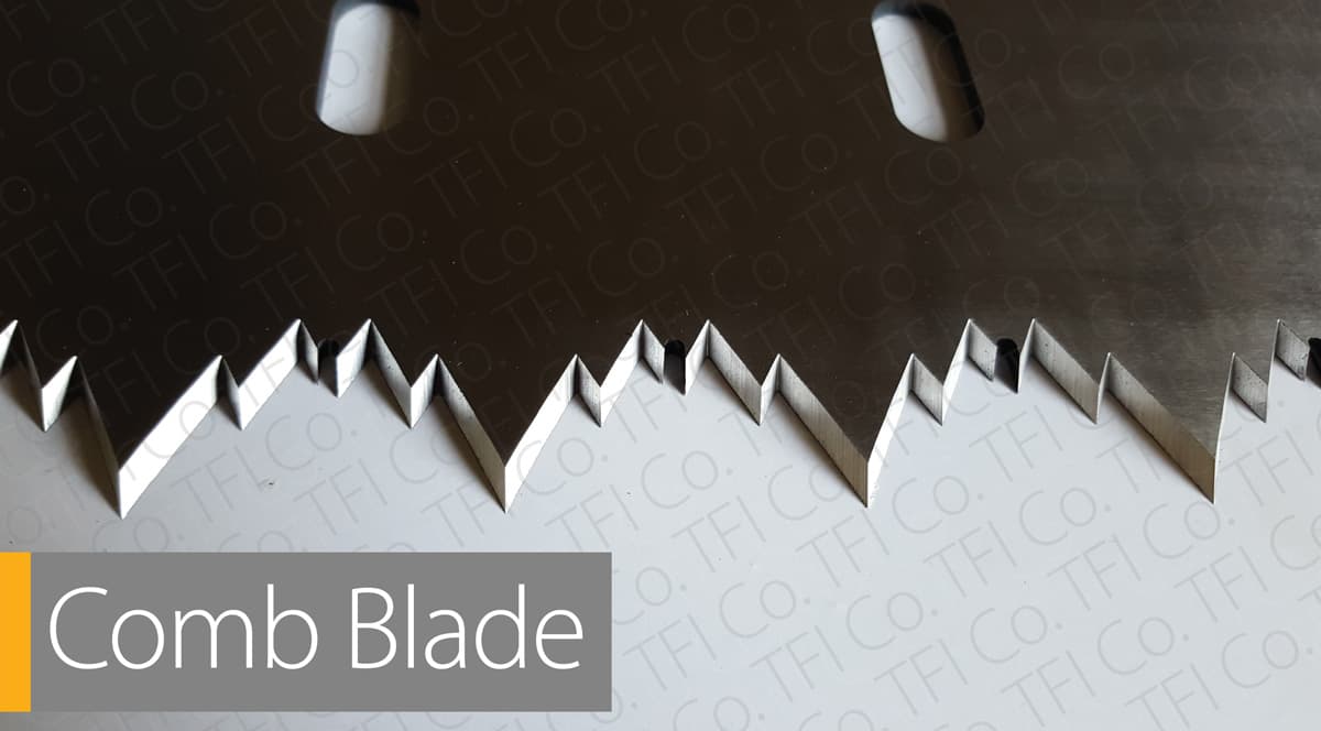 Гребневое лезвие TFICO для запайки пакетов с едой — легированная сталь