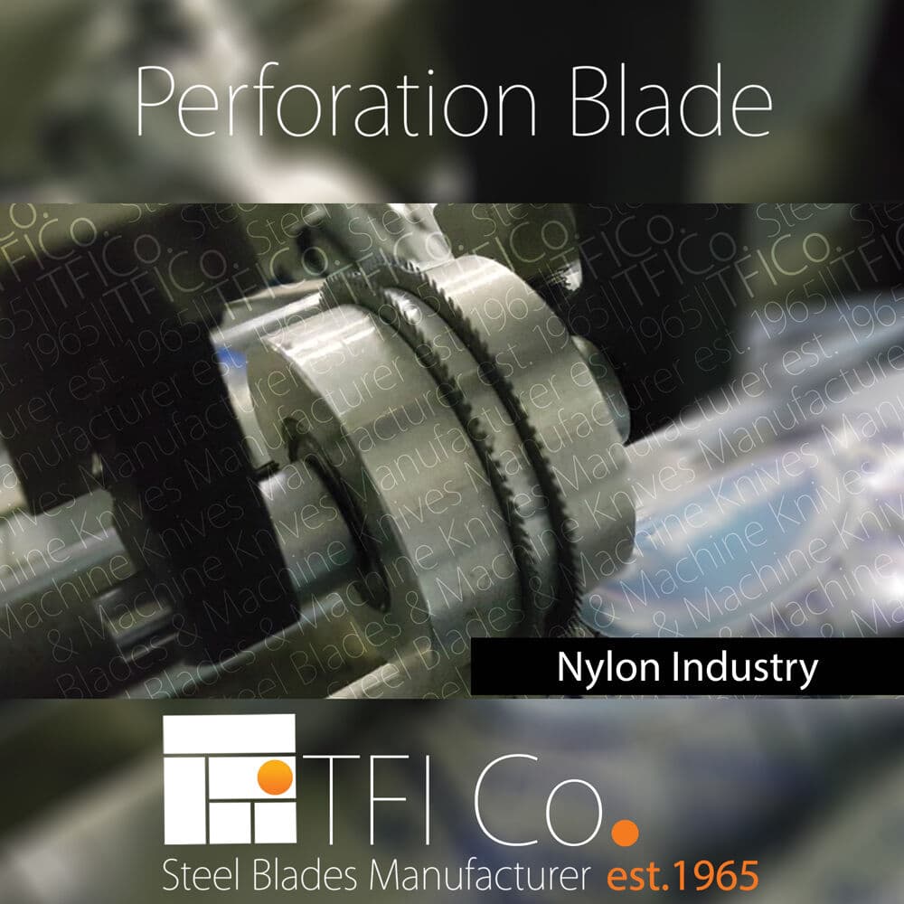 Нож для перфорации нейлона TFICO — прецизионная HSS сталь для конвертирования плёнки