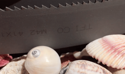 Анимация ленточной пилы TFICO для деревообработки — гибкая легированная сталь