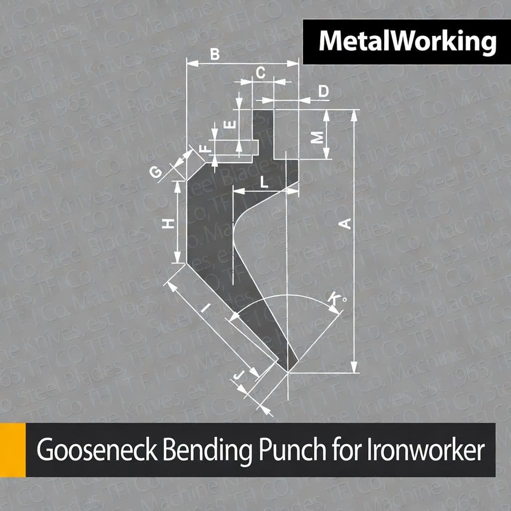 Gooseneck Punch TFICO for Forging Press — Tool Steel