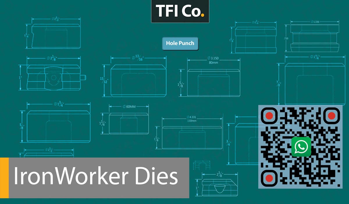 Набор матриц TFICO для пробивки отверстий — полный комплект для ОАЭ, Нигерии, Омана, Катара