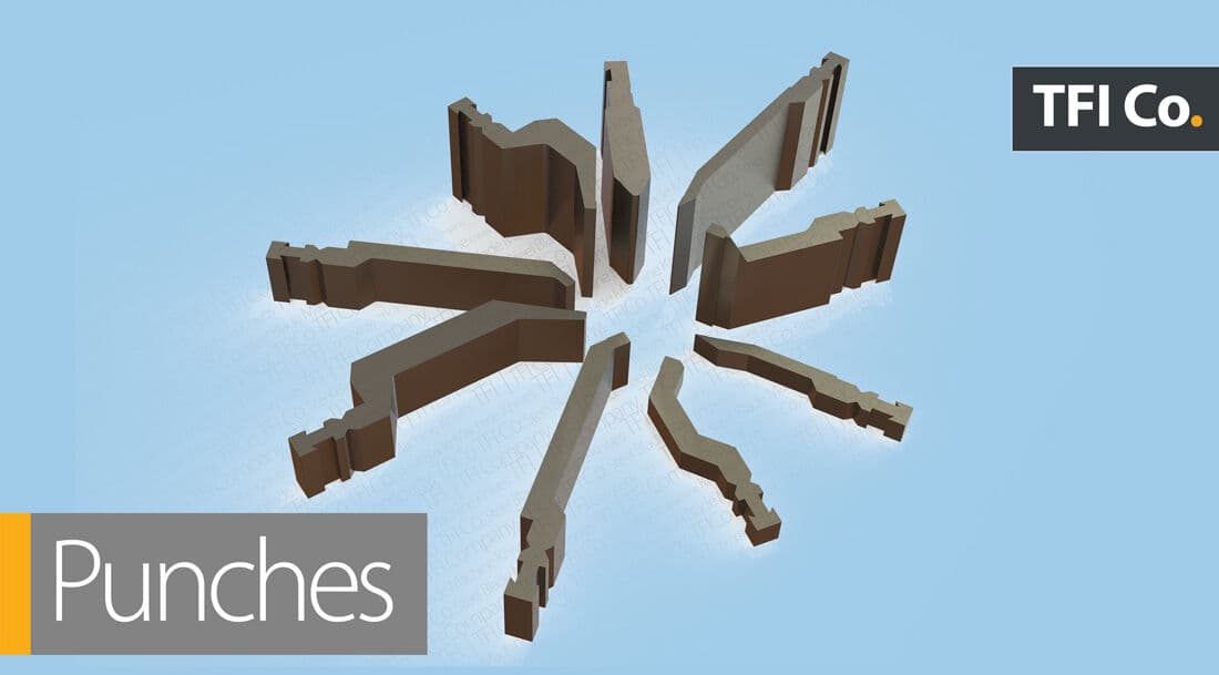 Пуансоны для пресса-тормоза Bystronic от TFICO — поставщик ОАЭ для прецизионных инструментов