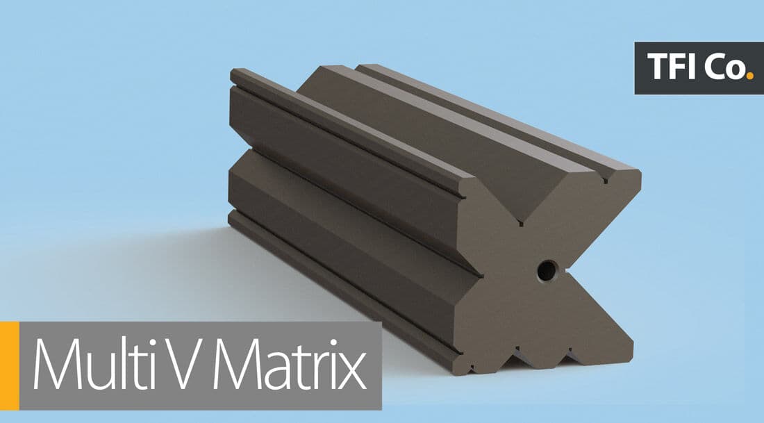 Многогнёздная V-матрица TFICO для пресс-тормоза — универсальная матрица с несколькими V-пазами